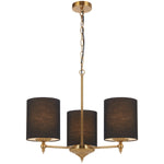 Argos 3 Pendant Light — Antique Gold| Black