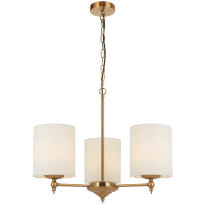 Argos 3 Pendant Light — Antique Gold| Ivory