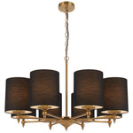 Argos 8 Pendant Light — Antique Gold| Black