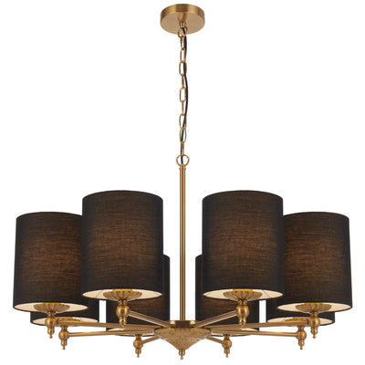 Argos 8 Pendant Light — Antique Gold| Black