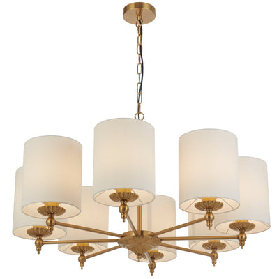 Argos 8 Pendant Light — Antique Gold| Ivory