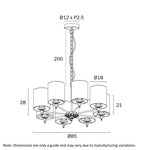 Argos 8 Pendant Light