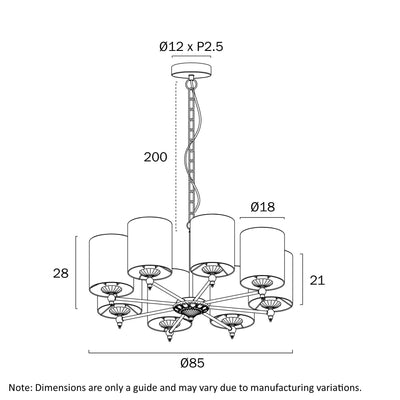 Argos 8 Pendant Light