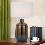Arthur Ceramic Table Lamp Bronze & Rust — lifestyle