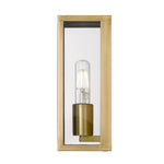 Arzano Outdoor Wall Light Small 1Lt in Antique Brass or