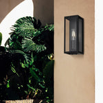 Arzano Outdoor Wall Light Small 1Lt in Antique Brass or — lifestyle