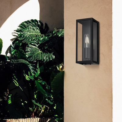 Arzano Outdoor Wall Light Small 1Lt in Antique Brass or — lifestyle
