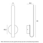 Atala 40Cm LED Wall Light Small