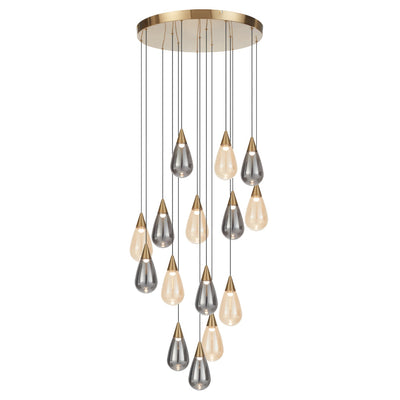 Atico 15 Pendant Light — Antique Gold