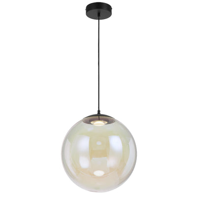 Aurora 40Cm Pendant Light — Rainbow| Black