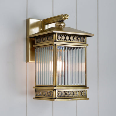 Avera Exterior Wall Light Small/Large — lifestyle