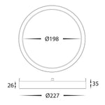 Auster Black + Gold trim to suit HV5863S-WHT