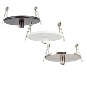 Acc. - Recessed Round Canopy 90mm in Black, White or Satin Chrome Havit Commercial - HCP-4XX002