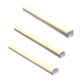 Aluminium Profile Square or Rounded Diffuser in Silver Havit Commercial