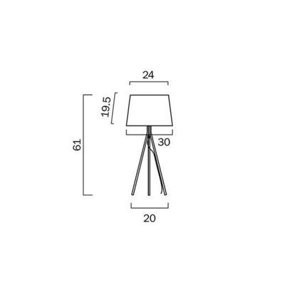 Anna Table Lamp 1Lt