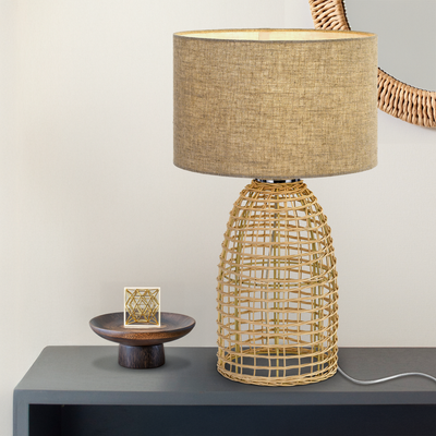 Bayz Table Lamp in Grey or Sand — lifestyle