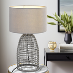 Bayz Table Lamp in Grey or Sand — lifestyle