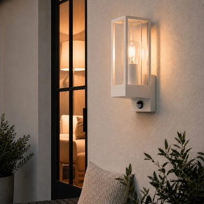 Belmin Exterior Sensor Wall Light — lifestyle