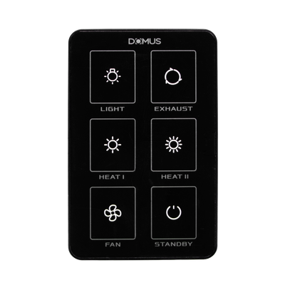 Domus Bathroom Heater Replacement SWITCH Black