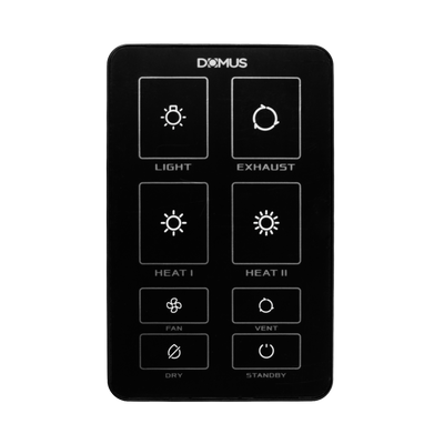 Domus Bathroom Heater Replacement SWITCH Black