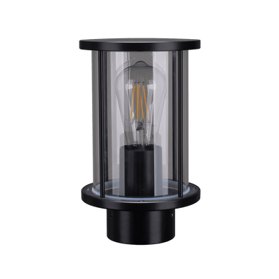 Domus BL-400 Bollard Head 76mm E27 Black