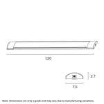 Blade 120Cm 36W 3Cct Batten Ceiling Light