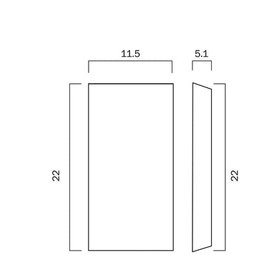 Bloc Outdoor LED Up/Down Wall Light