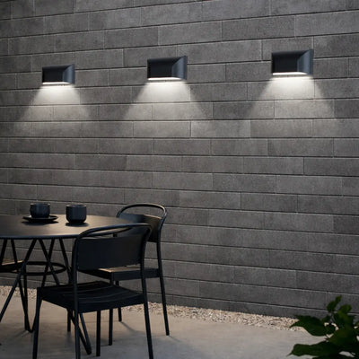 Bloc Outdoor LED Wall Light — lifestyle