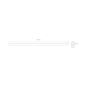 Domus BOLT-SLIM-120 Diffused TRIO IP20 LED Batten