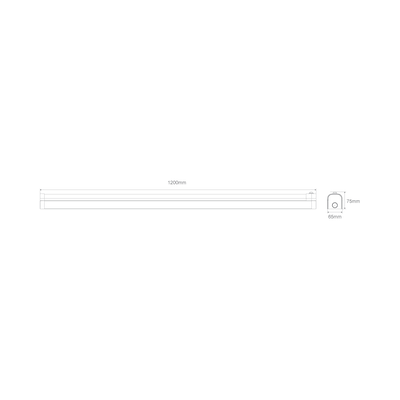Domus BOLT-SLIM-120 Diffused TRIO IP20 LED Batten