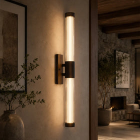 Bremen Twin LED Vanity Wall Light — lifestyle