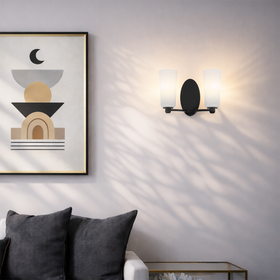 Brevan Twin Wall Light — lifestyle