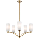 Brevan 5 Pendant Light — Antique Gold