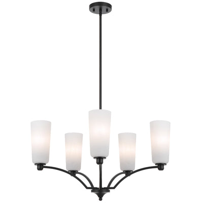 Brevan 5 Pendant Light — Black