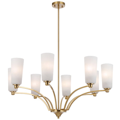 Brevan 8 Pendant Light — Antique Gold