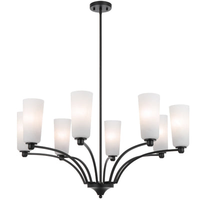 Brevan 8 Pendant Light — Black