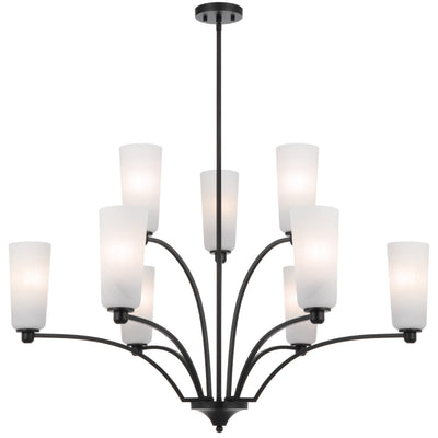 Brevan 9 Pendant Light — Black