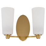 Brevan Twin Wall Light — Antique Gold