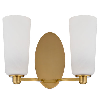 Brevan Twin Wall Light — Antique Gold