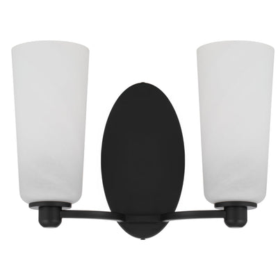 Brevan Twin Wall Light — Black