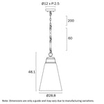 Brine 28Cm Pendant Light Small