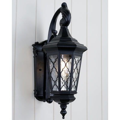 Brinley Mediterranean Outdoor Wall Light — lifestyle