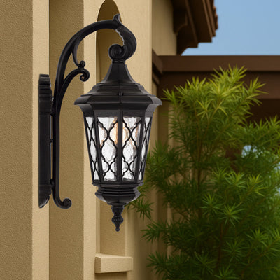 Brinley Mediterranean Outdoor Wall Light (Small) — lifestyle