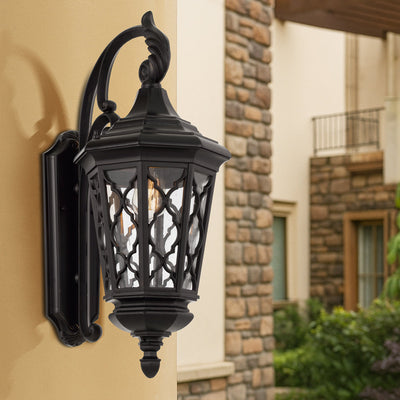 Brinley Mediterranean Outdoor Wall Light — lifestyle