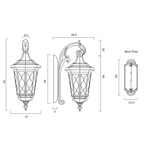 Brinley Mediterranean Outdoor Wall Light