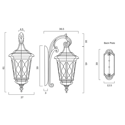 Brinley Mediterranean Outdoor Wall Light