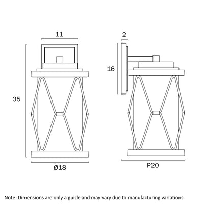 CAPSTAN 35 EXTERIOR WALL LIGHT