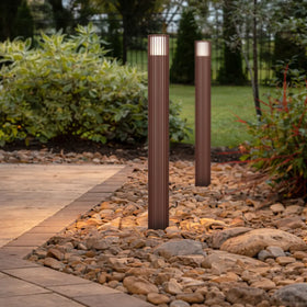 Cashel Exterior Bollard Light — lifestyle