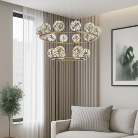 CATANIA 18 LIGHT PENDANT — lifestyle