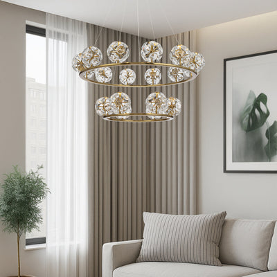 CATANIA 18 LIGHT PENDANT — lifestyle